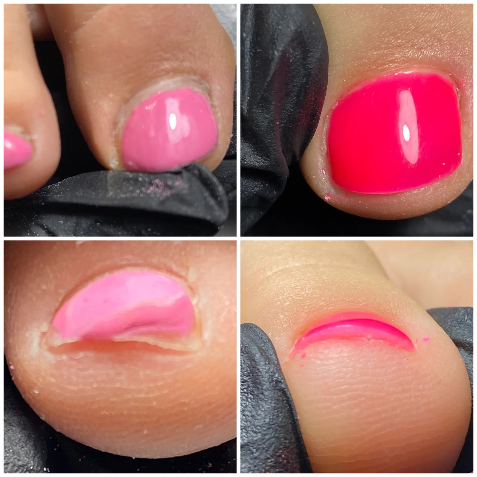 Korekta pedicure hybrydowego po stylizacji wykonanej w innym gabinecie